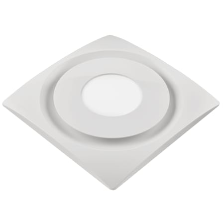 Aero Pure Designer Series 120 CFM 0.7 Sone Ceiling Mounted Bath Fan with Adjustable LED Lighting and Humidity Sensor White